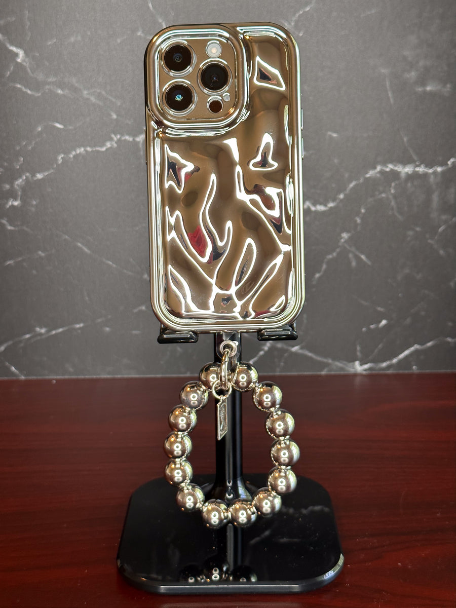 3D Silver Crater Phone Case