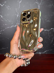 3D Silver Crater Phone Case