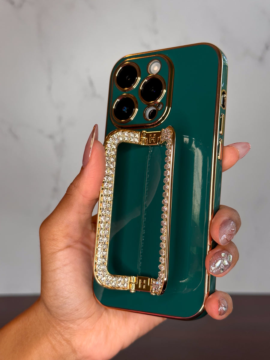 Gold Plated Crystal Bling Phone Case