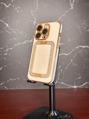 Gold Plated Crystal Bling Phone Case